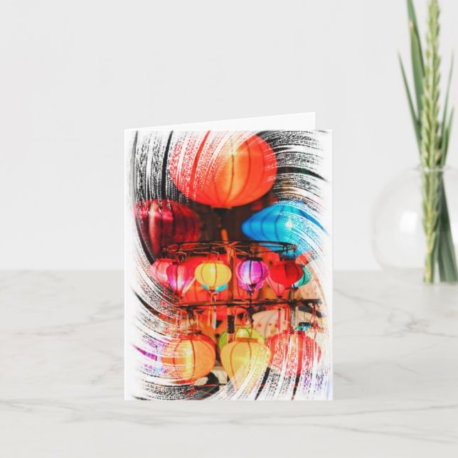 Carte de remerciements pliée (Devant)