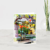 Carte de remerciements pliée