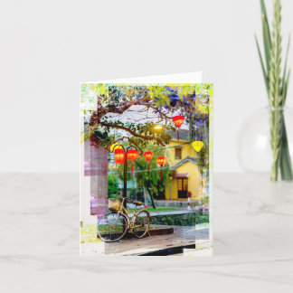 Carte de remerciements pliée