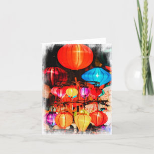 Carte de remerciements pliée