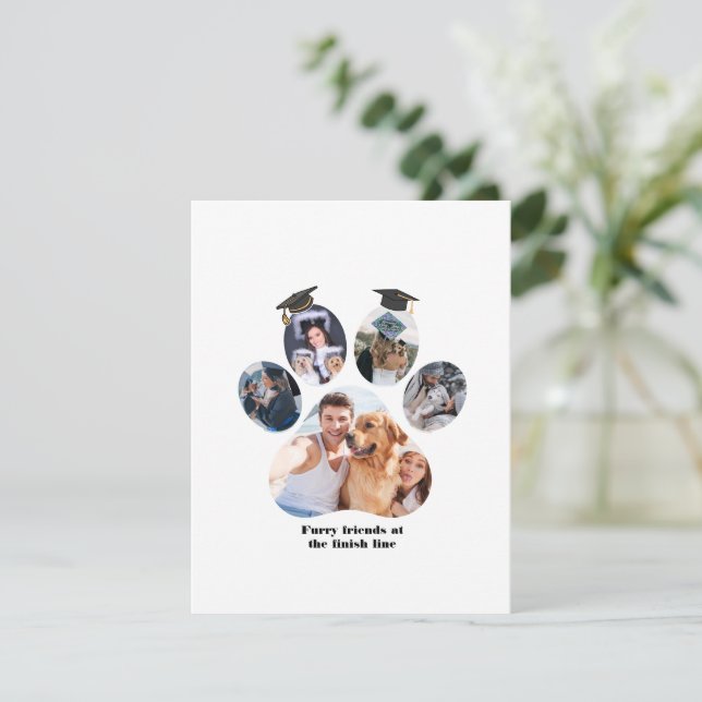 Carte de remerciements pliée (Debout devant)