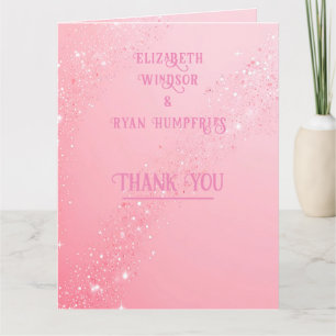 Carte de remerciements pliée