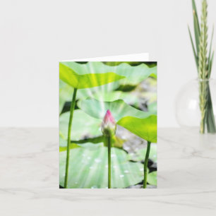 Carte de remerciements pliée