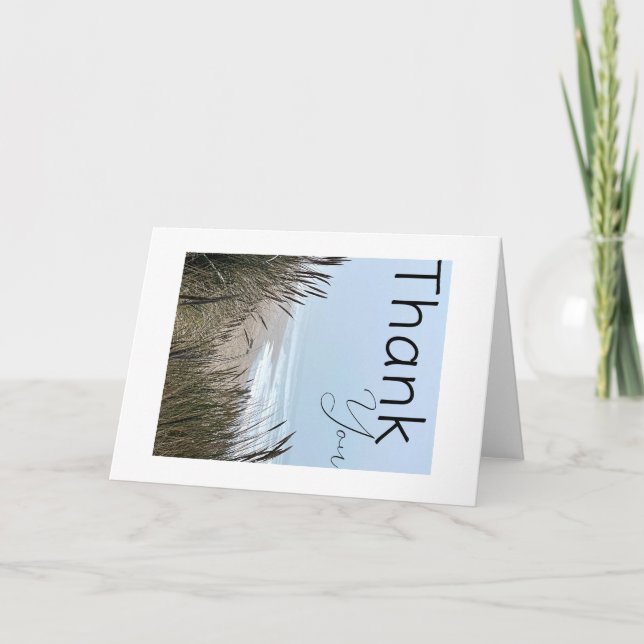 Carte de remerciements pliée (Devant)