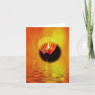 Carte de remerciements pliée