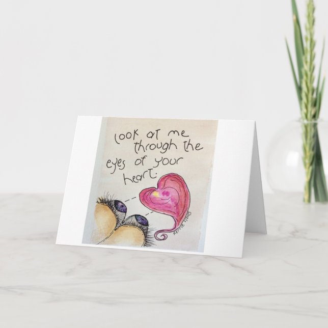 Carte de remerciements pliée (Devant)