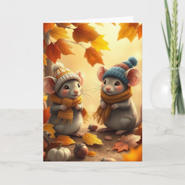 Carte de remerciements pliée (Devant)