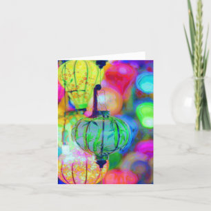 Carte de remerciements pliée