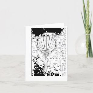 Carte de remerciements pliée