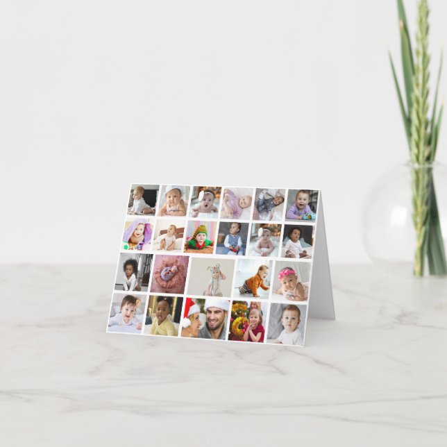 Carte de remerciements pliée (Devant)