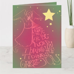 Carte de remerciements pliée