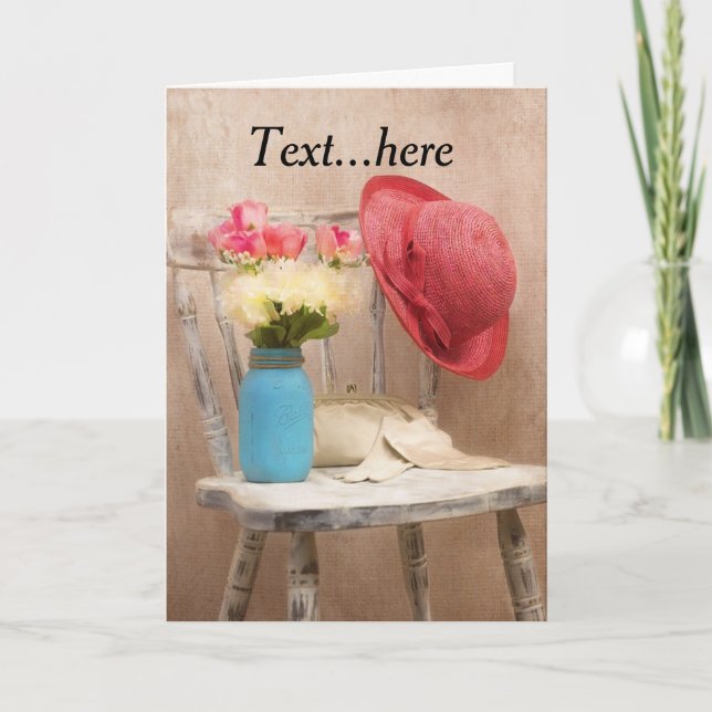 Carte de remerciements pliée (Devant)