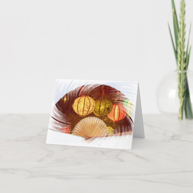 Carte de remerciements pliée (Devant)