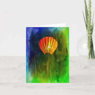 Carte de remerciements pliée