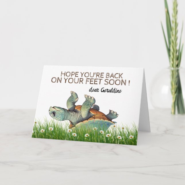 Carte de remerciements pliée (Devant)