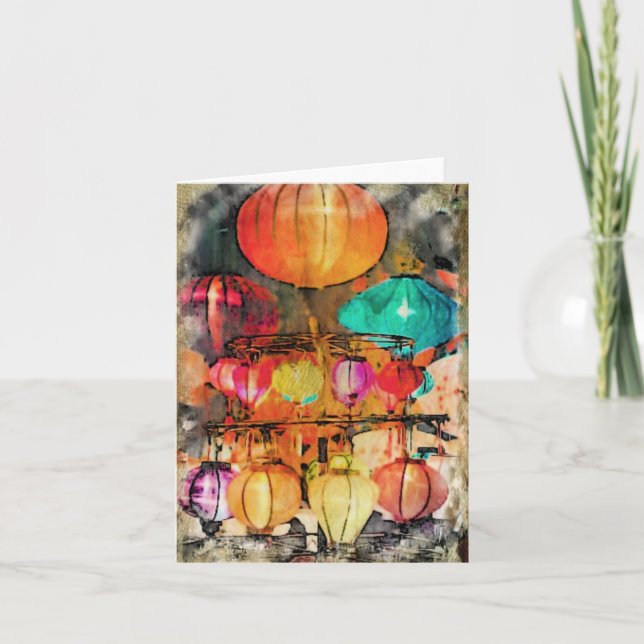 Carte de remerciements pliée (Devant)