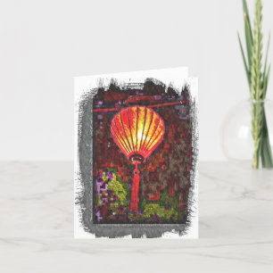 Carte de remerciements pliée