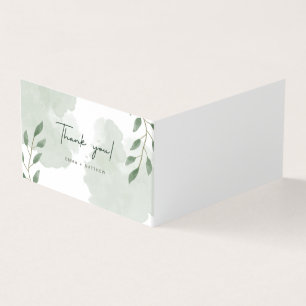 Carte de remerciements pliée