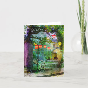 Carte de remerciements pliée