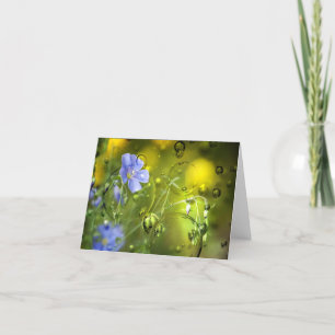 Carte de remerciements pliée