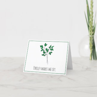 Carte de remerciements pliée