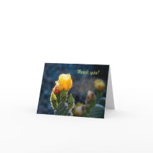 Carte de remerciements pliée