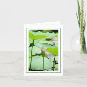 Carte de remerciements pliée