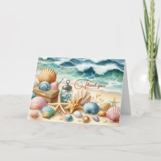 Carte de remerciements Plongé En Bord De Mer