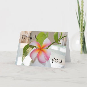 Carte De Remerciements Plumeria