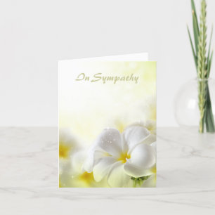 Carte De Remerciements Plumeria de Sympathy