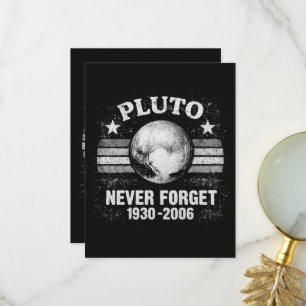 Carte De Remerciements Pluton N'oublie Jamais