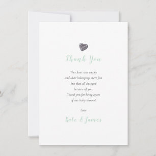 Carte De Remerciements Poème de remerciement pour baby shower de couples