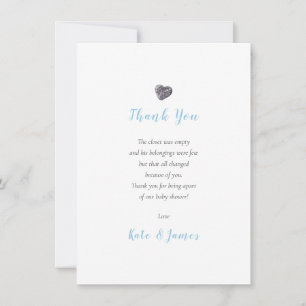 Carte De Remerciements Poème de remerciement pour baby shower de couples 