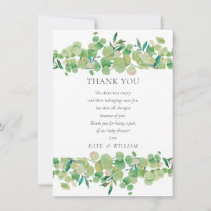Carte De Remerciements Poème de remerciement pour baby shower sur le thèm