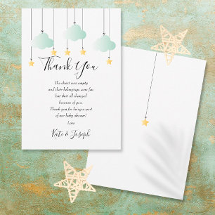 Carte De Remerciements Poème de remerciement pour Baby Shower Twinkle Twi