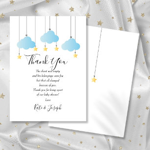 Carte De Remerciements Poème de remerciement pour Baby Shower Twinkle Twi