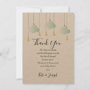 Carte De Remerciements Poème de remerciement pour Baby Shower Twinkle Twi
