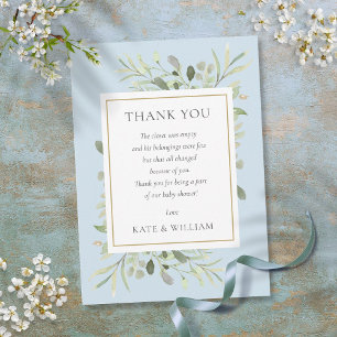 Carte De Remerciements Poème de remerciement pour une baby shower garçon