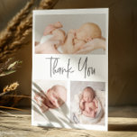 Carte De Remerciements Poignée Script photo collage bébé douche<br><div class="desc">Personnalisez ces caractères de script de lettrage, Mini douche bébé vous remercie cartes avec de belles photos de votre bébé. Merci à votre famille et à vos amis qui vous ont offert leur amour et vous ont présenté votre nouveau bébé avec des images qu'ils peuvent chérir pendant de nombreuses années...</div>