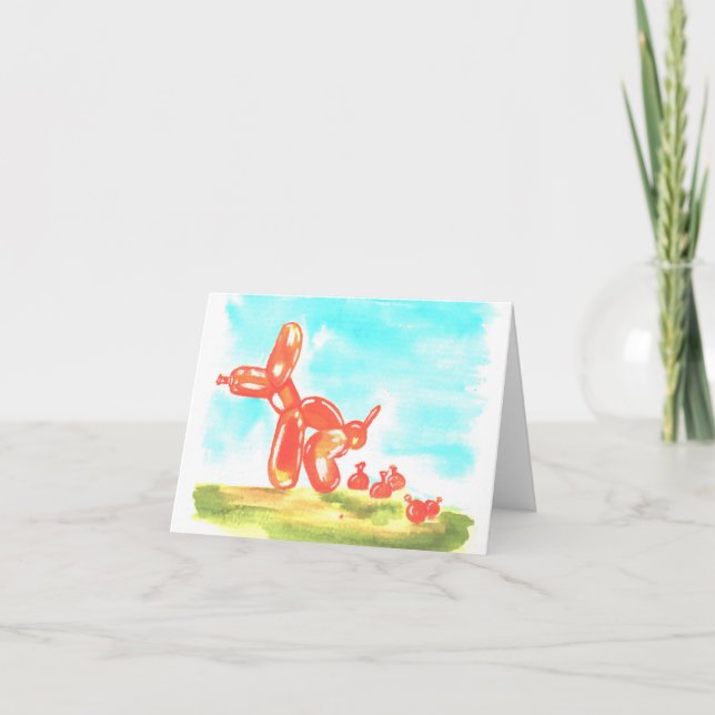 Carte De Remerciements Pointe ou Pop Pup (Devant)