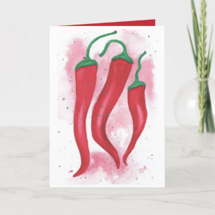 Carte De Remerciements Poivrons épicés