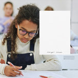 Carte De Remerciements Police manuscrite blanche Ado simple<br><div class="desc">Simple Carte de remerciements blanche personnalisée. Carte de correspondance. Personnalisé.</div>