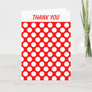 Carte De Remerciements Polka Dots