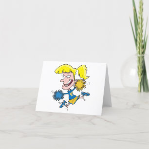 Carte De Remerciements pom-pom girl