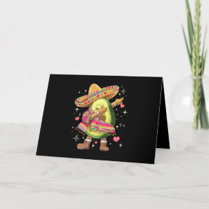 Carte De Remerciements Poncho Mexicain Drôle De Dabbing Avocat Cinco De M