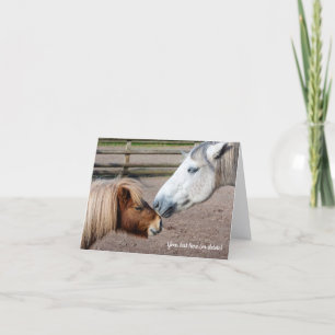 Carte De Remerciements Poney des Shetland et poney Highland
