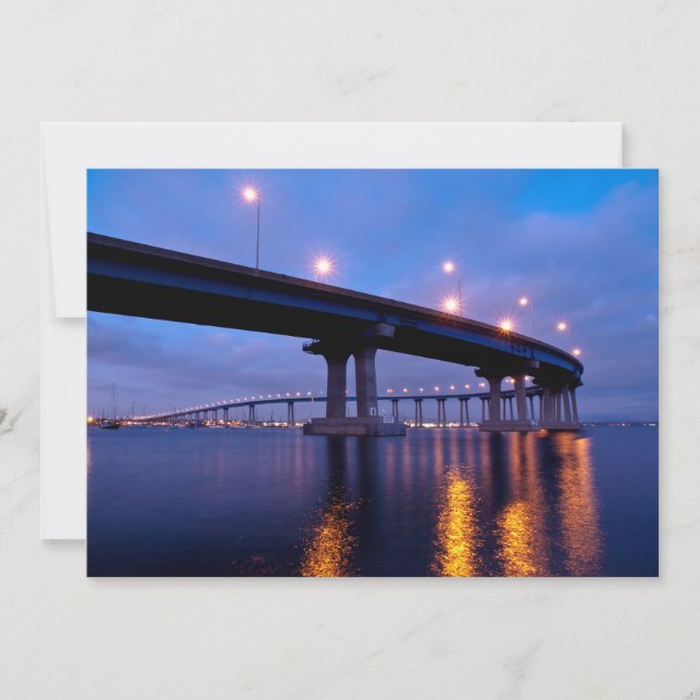 Carte De Remerciements Pont du Coronado à Dusk (Devant)