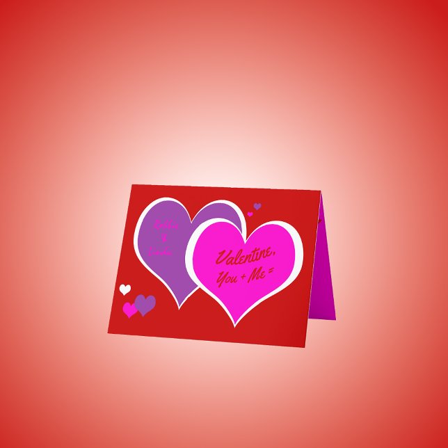 Carte De Remerciements Pop-Art Hearts & Stars Valentine Greeting Card (Créateur téléchargé)