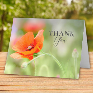 Carte De Remerciements Poppy
