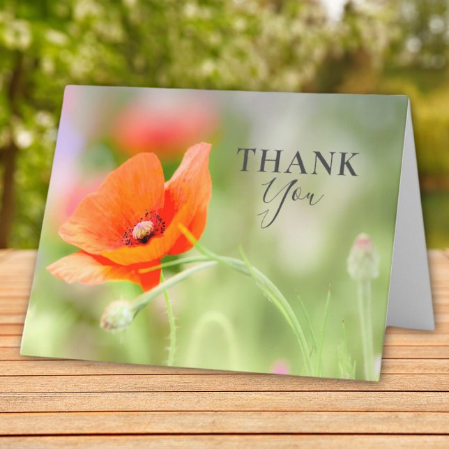 Carte De Remerciements Poppy (Créateur téléchargé)